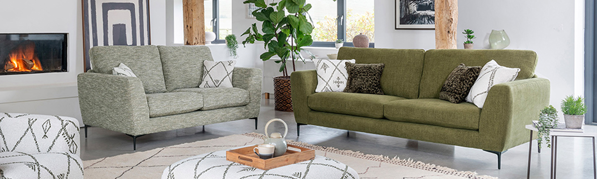 4 Seater Fabric Sofas